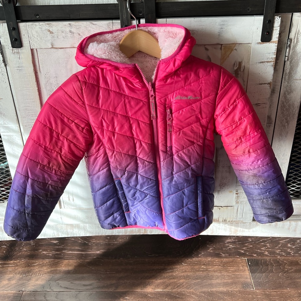 Girls Eddie Bauer puffy coat size small